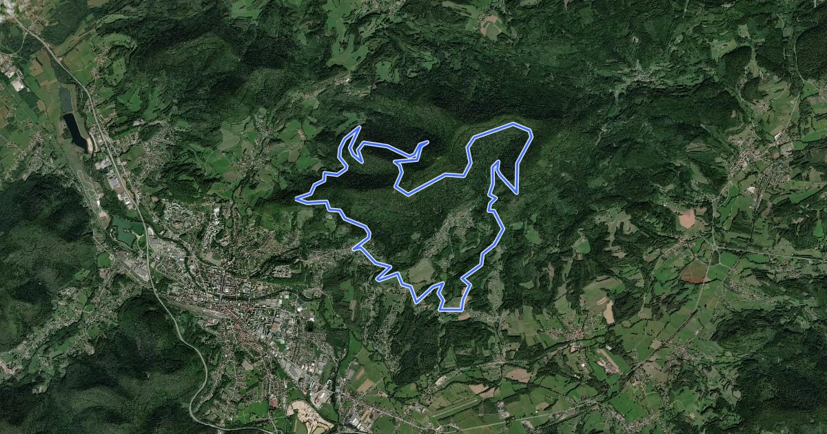 Маршрут Le col des Cailloux на спутниковом снимке