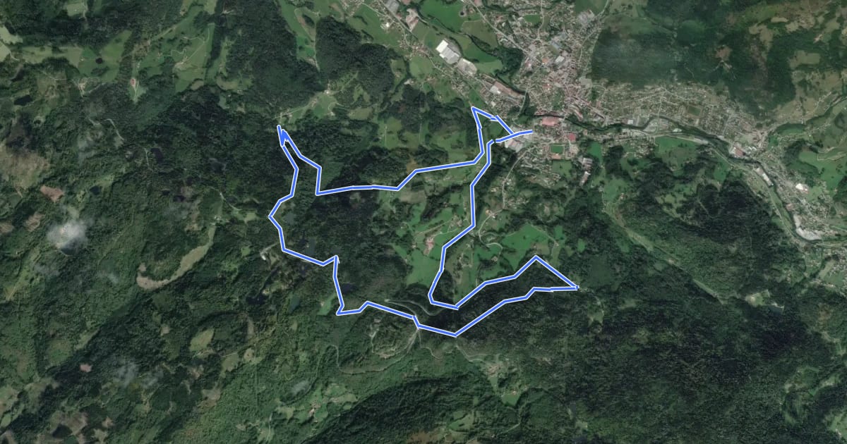 Маршрут Le Col des Croix на спутниковом снимке