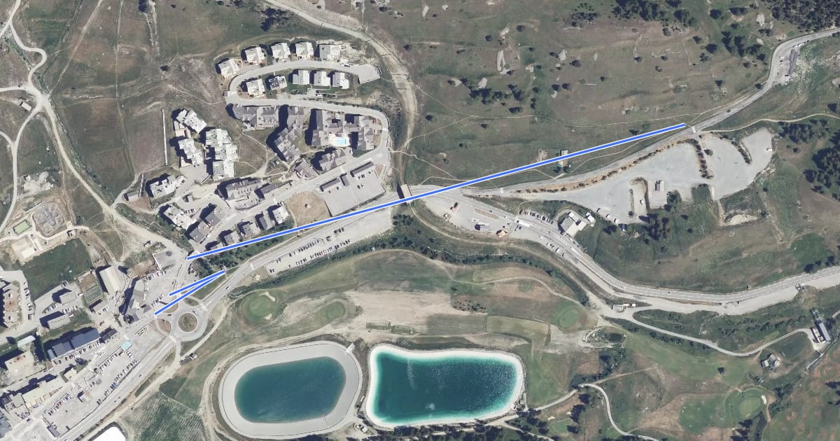 Маршрут Le Collet - Office du Tourisme на спутниковом снимке