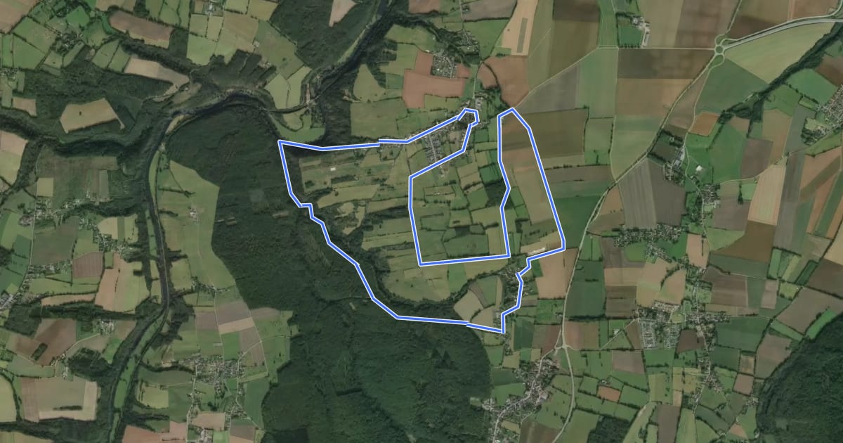 Маршрут Le Coupe Gorge на спутниковом снимке