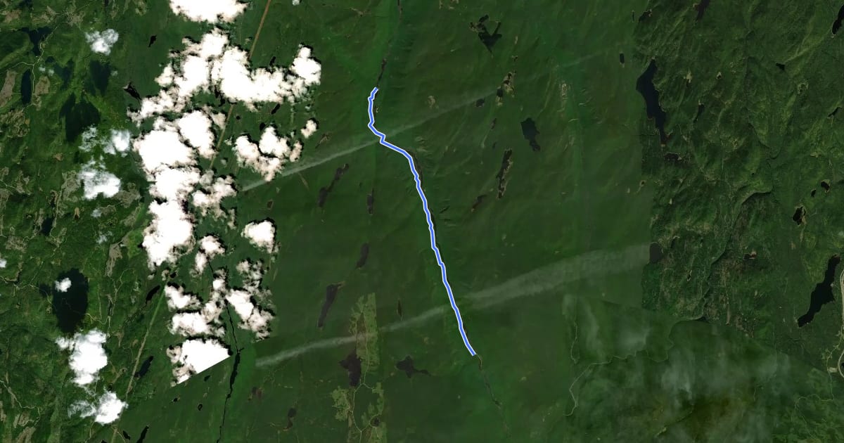 Маршрут Le Draveur Nord на спутниковом снимке