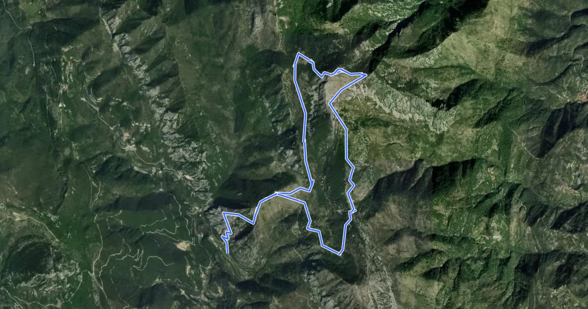 Маршрут Le Grand Mont на спутниковом снимке