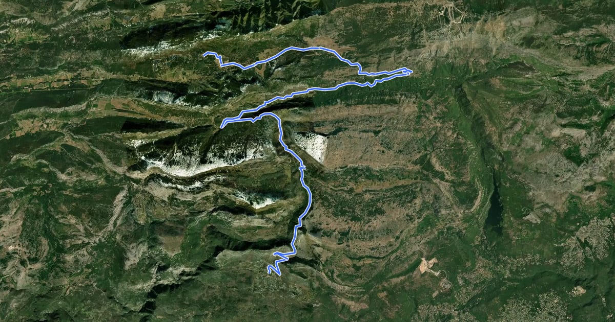 Маршрут Le Grand Tour des Préalpes d'Azur - Etape 2 на спутниковом снимке