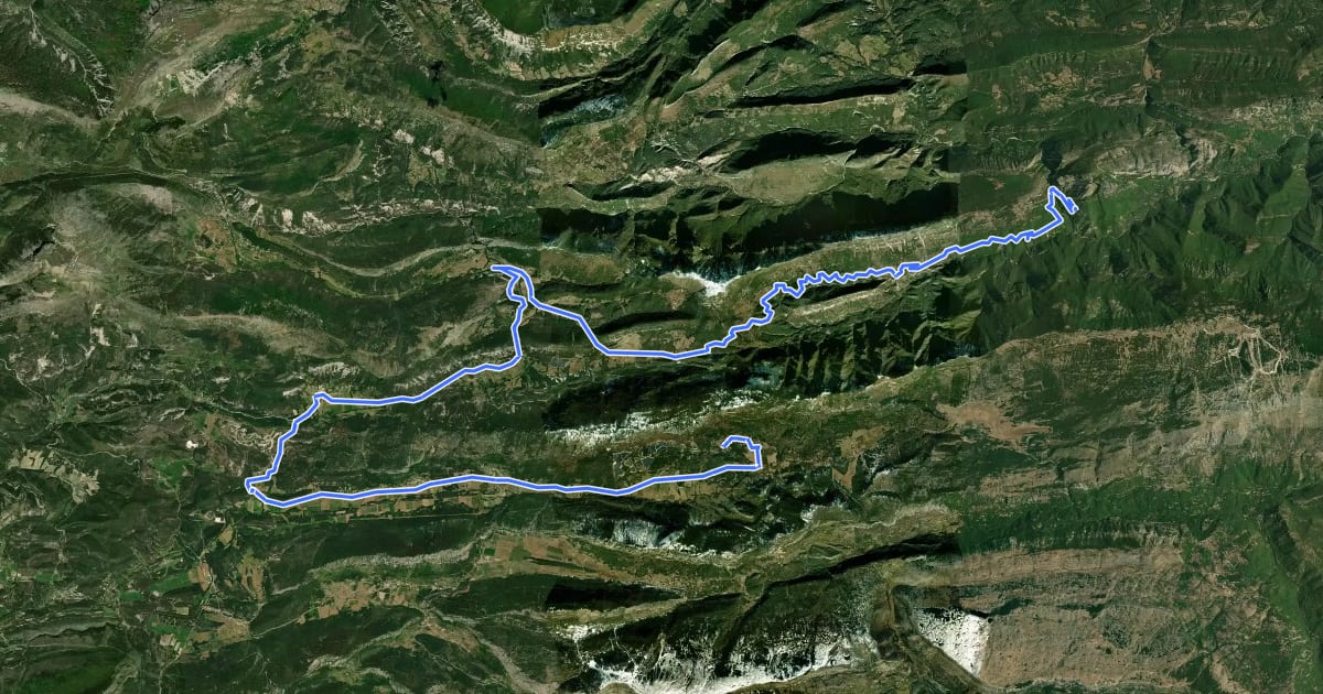 Маршрут Le Grand Tour des Préalpes d'Azur - Etape 3 на спутниковом снимке