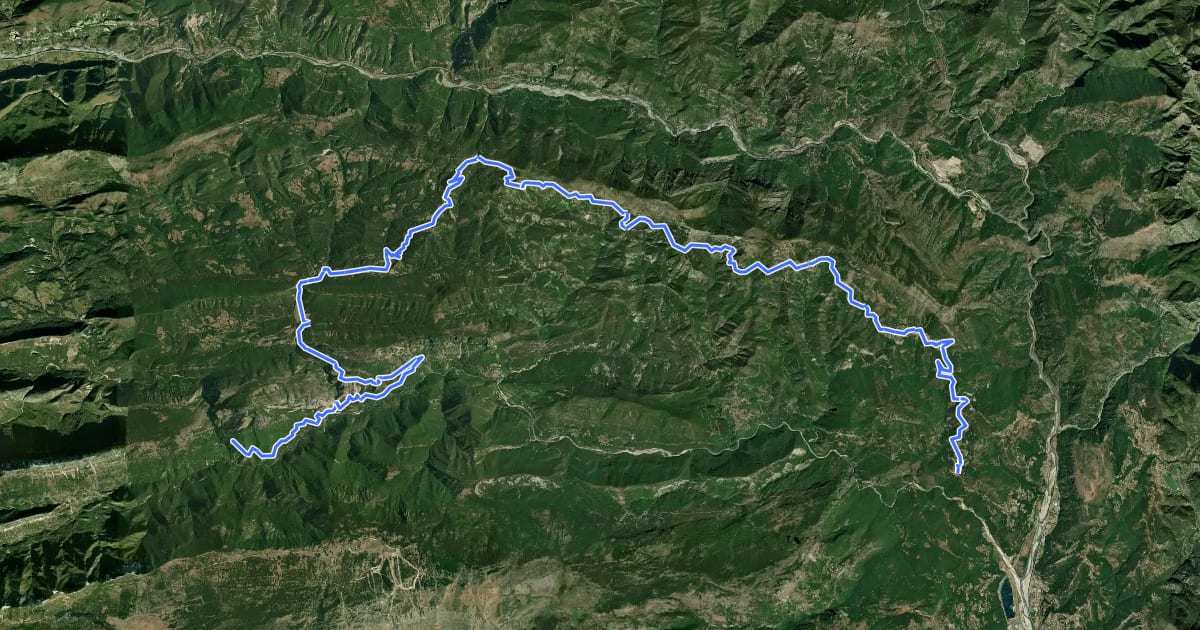 Маршрут Le Grand Tour des Préalpes d'Azur - Etape 4 на спутниковом снимке