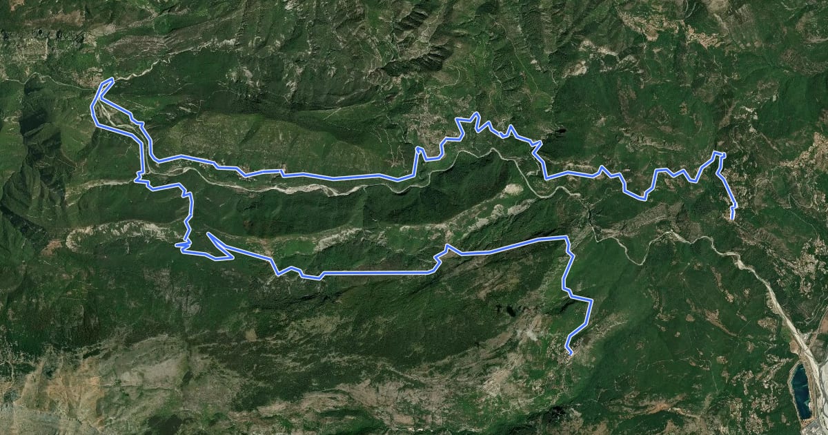 Маршрут Le Grand Tour des Préalpes d'Azur - Etape 5 на спутниковом снимке