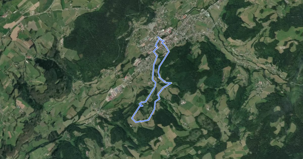 Маршрут Le Haut de Bellevue на спутниковом снимке