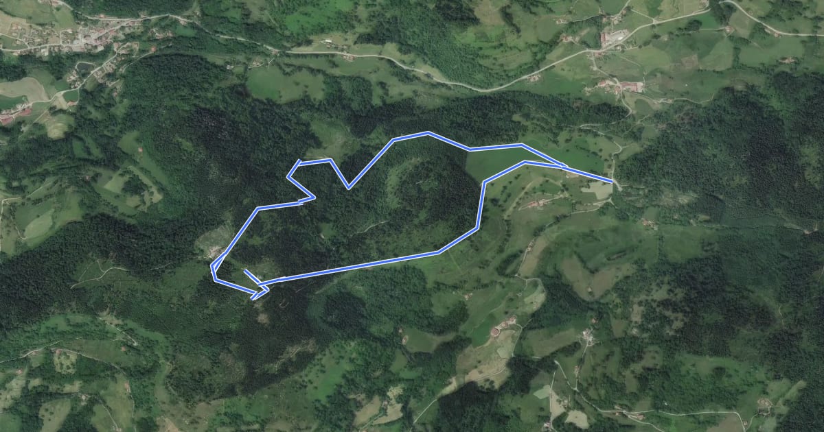 Маршрут Le Haut du Roc на спутниковом снимке