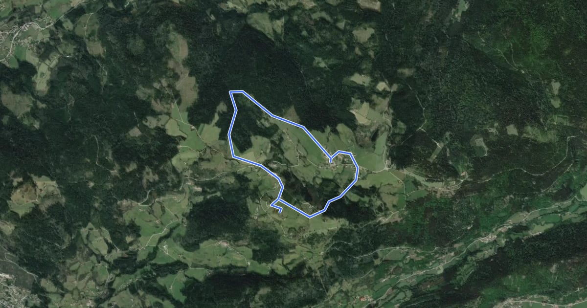 Маршрут Le Haut-du-Tôt et sa cascade на спутниковом снимке
