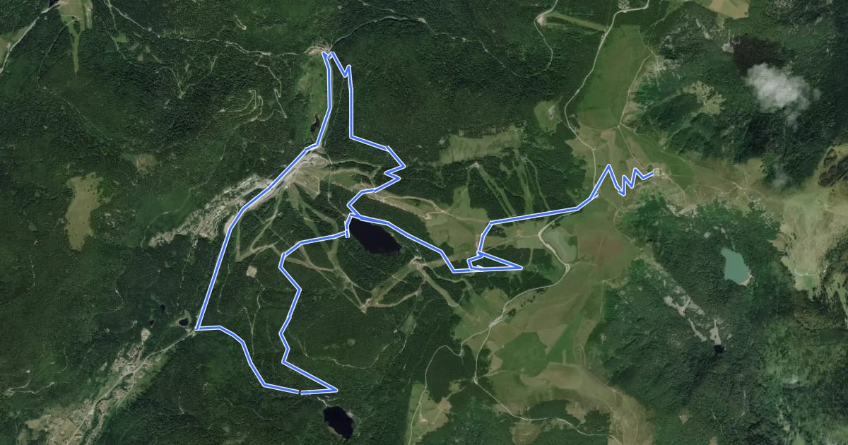 Маршрут Le Hohneck на спутниковом снимке