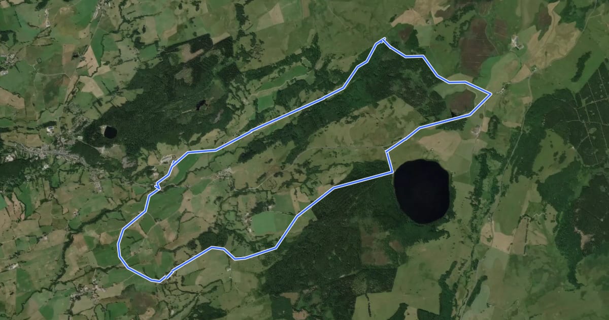 Маршрут Le Lac Chauvet на спутниковом снимке