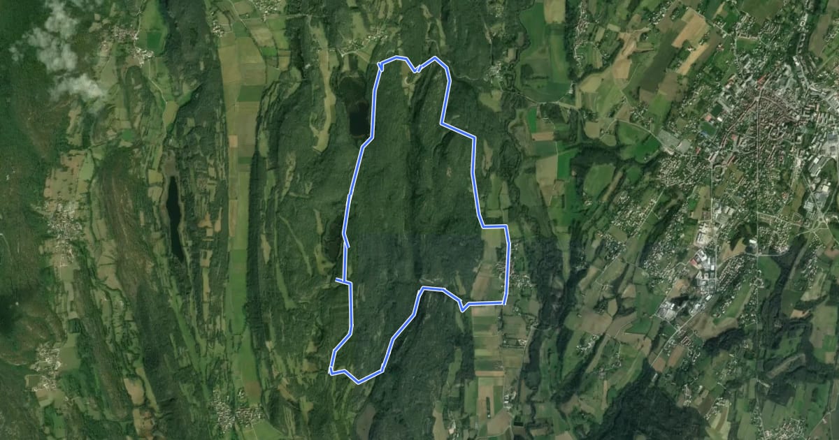 Маршрут Le lac d'Armaille на спутниковом снимке