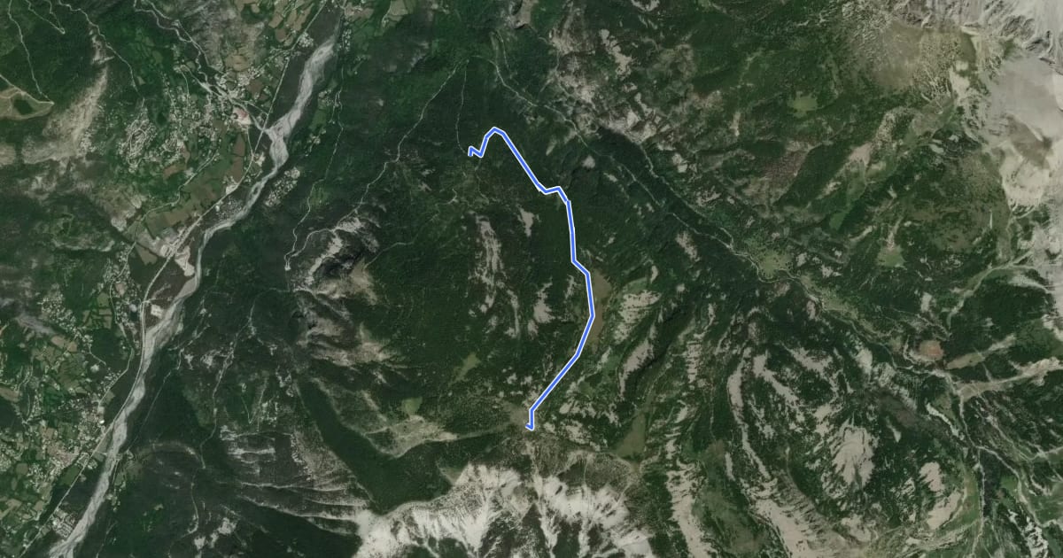 Маршрут Le Laupon (2 432 m) на спутниковом снимке