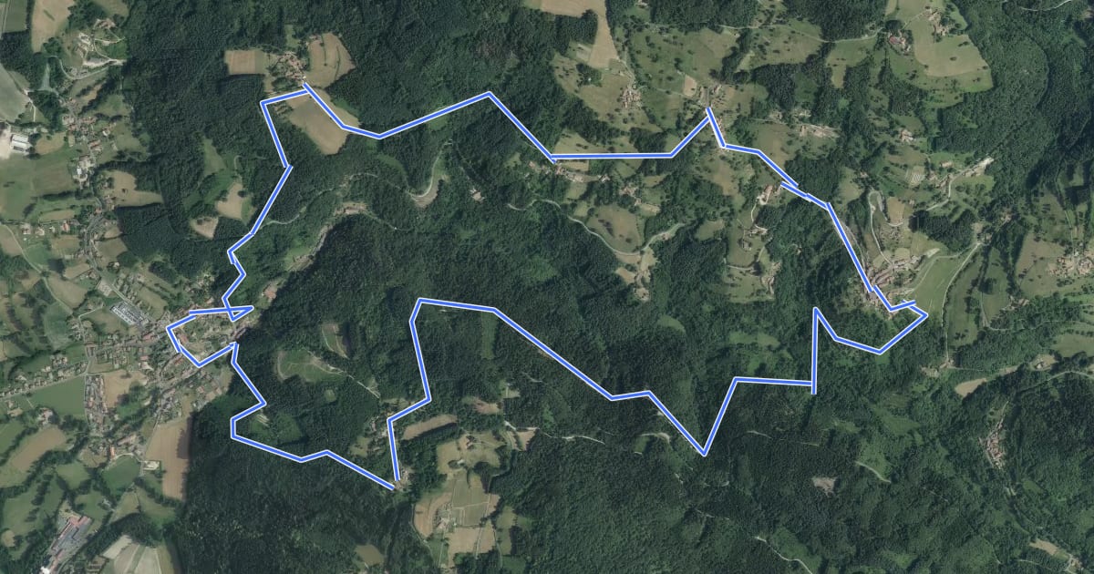 Маршрут Le long du Batifol на спутниковом снимке