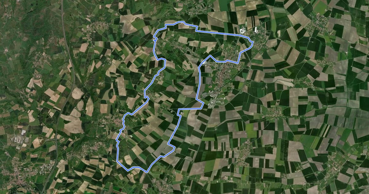 Маршрут Le Marais на спутниковом снимке