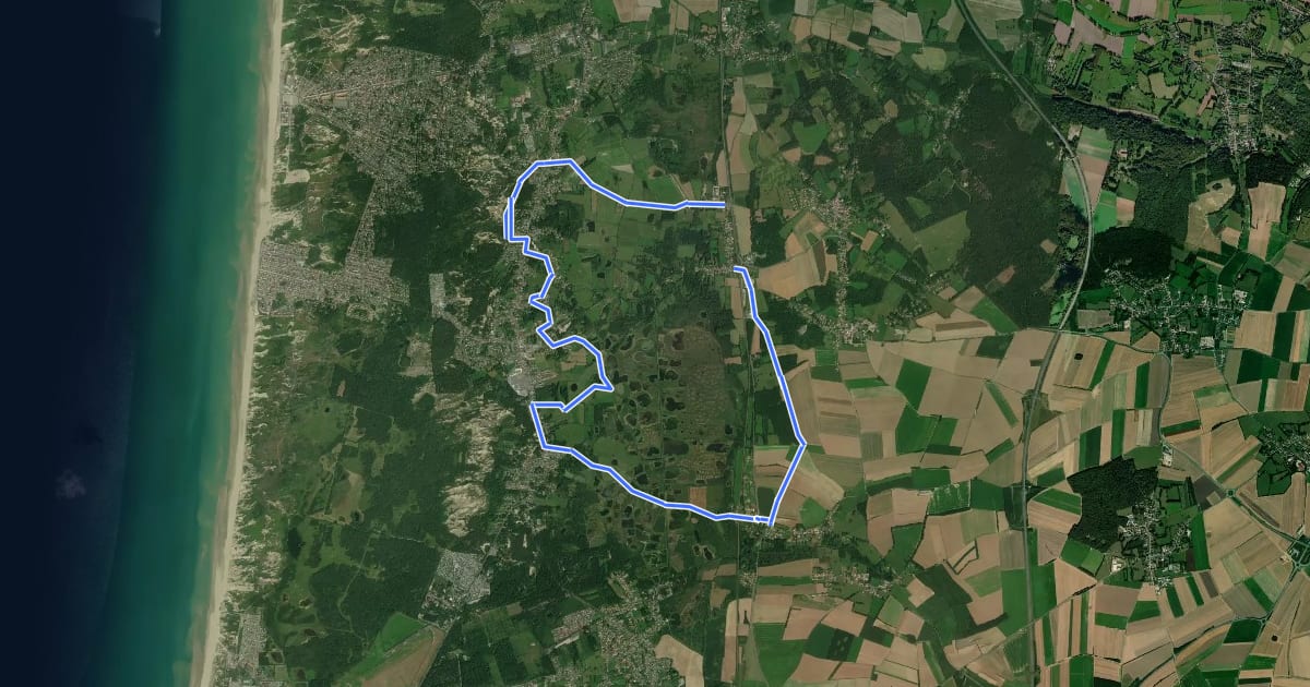 Маршрут Le Marais de Balençon на спутниковом снимке