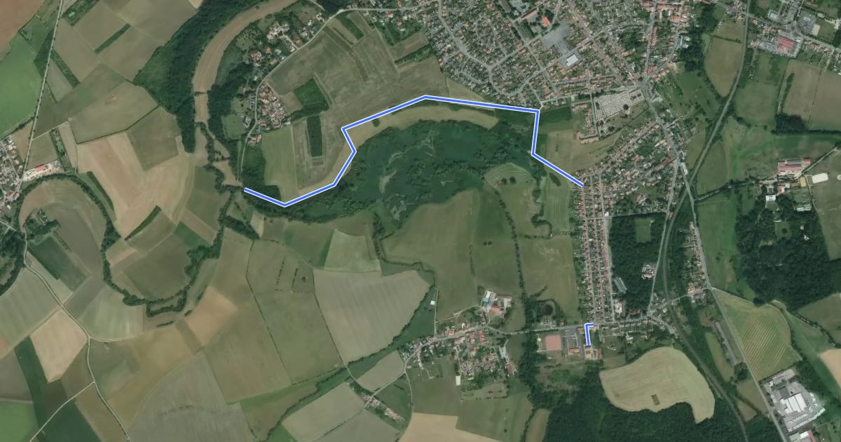 Маршрут Le Marais de Droitaumont на спутниковом снимке