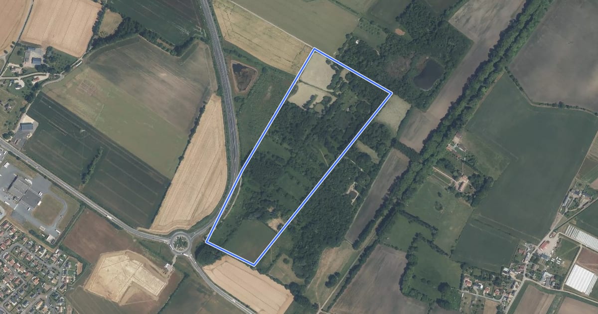 Маршрут Le Marais de Frénouville на спутниковом снимке