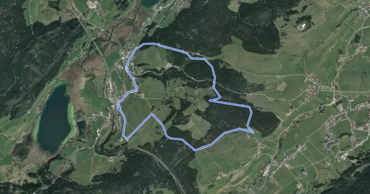 Маршрут Le Massif на спутниковом снимке