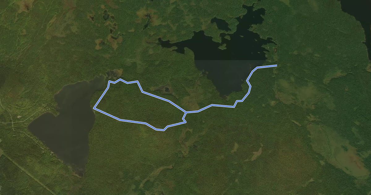 Маршрут Le Massif de Winslow на спутниковом снимке