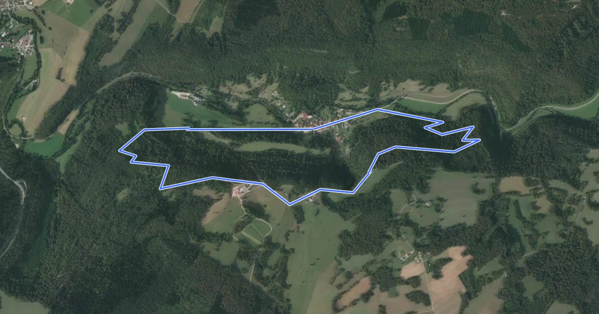 Маршрут Le Mont de Guillon на спутниковом снимке