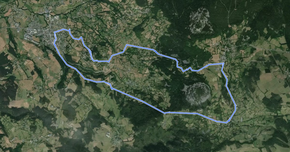 Маршрут Le mont de la Tortue на спутниковом снимке