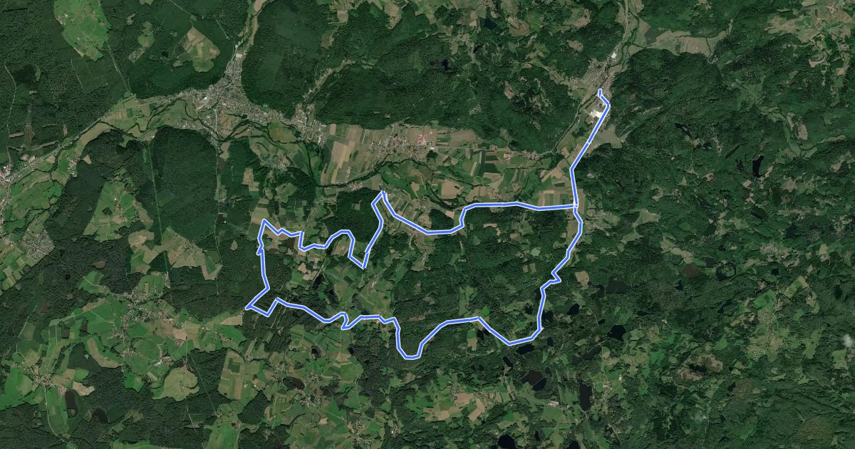 Маршрут Le mont du Beuchin на спутниковом снимке