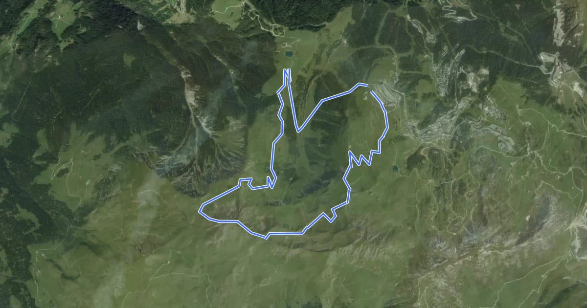 Маршрут Le Mont Jovet на спутниковом снимке