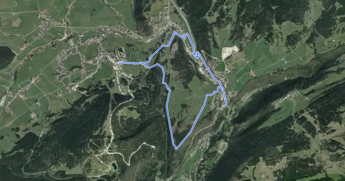 Маршрут Le Mont Ramey на спутниковом снимке