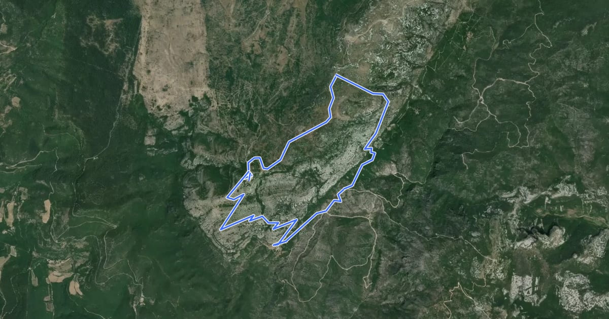 Маршрут Le Mont Saint Baudille на спутниковом снимке