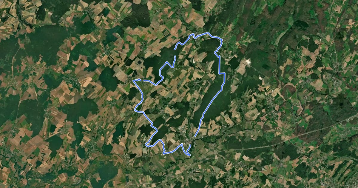 Маршрут Le Mont Varin на спутниковом снимке
