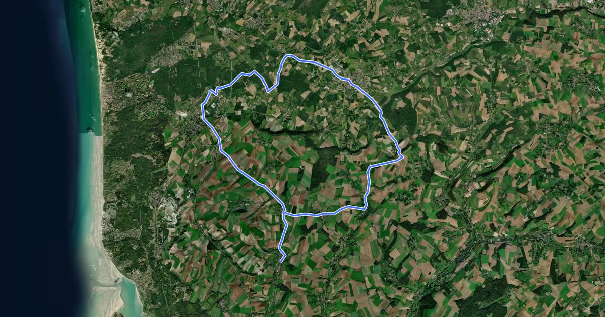 Маршрут Le Mont Violette на спутниковом снимке