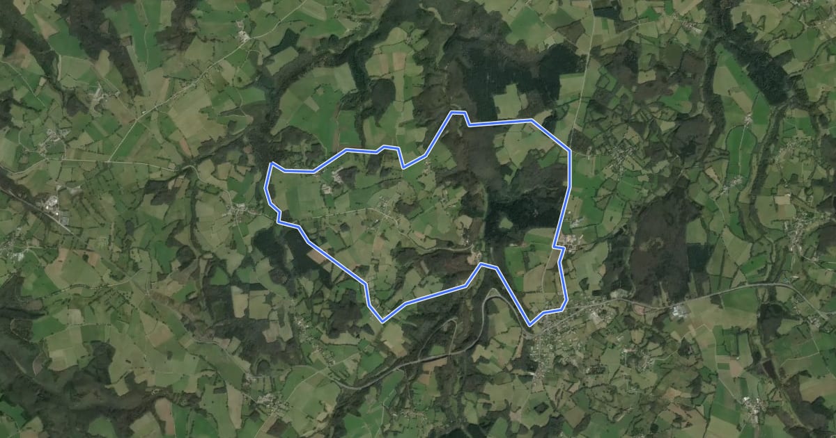 Маршрут Le Moulin de Quarte на спутниковом снимке