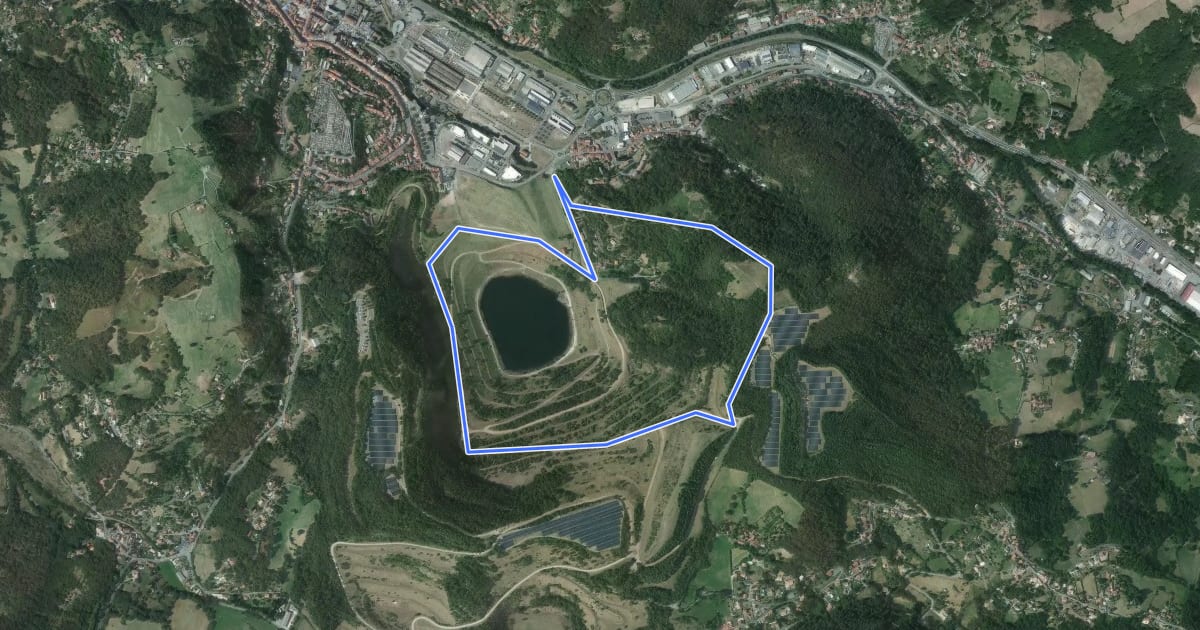 Маршрут Le panoramique на спутниковом снимке