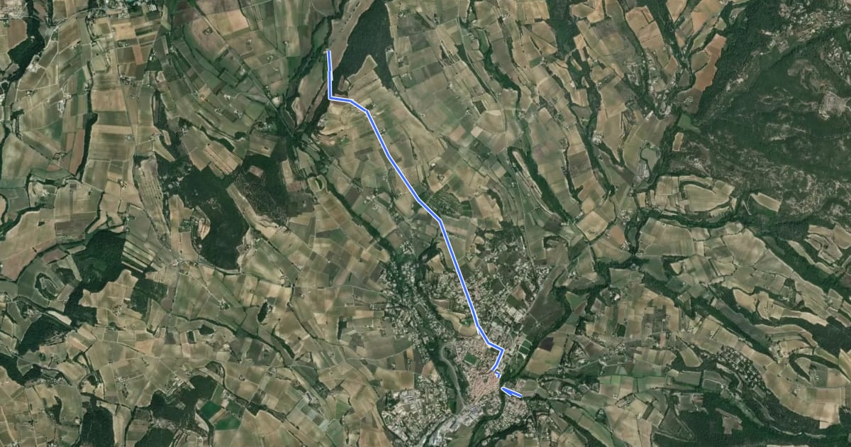 Маршрут Le pays d'Aigues en vélo (liaison La Tour d'Aigues - St-Martin) на спутниковом снимке