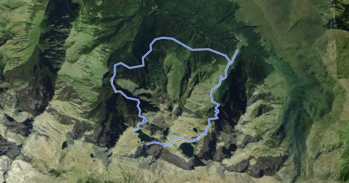 Маршрут Le Pic de la Montagnette depuis l'Hospice de France на спутниковом снимке