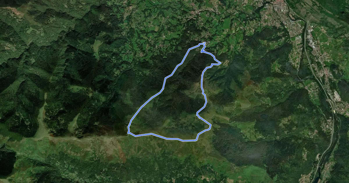 Маршрут Le Picou depuis Ganac на спутниковом снимке