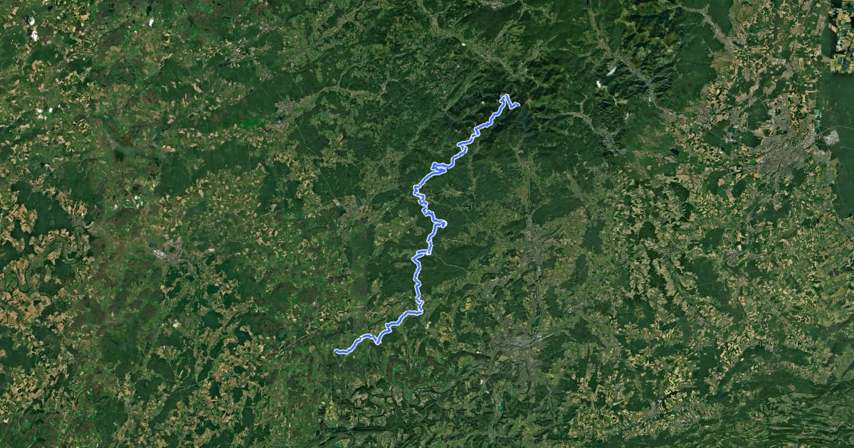 Маршрут Le piedmont sous vosgien на спутниковом снимке