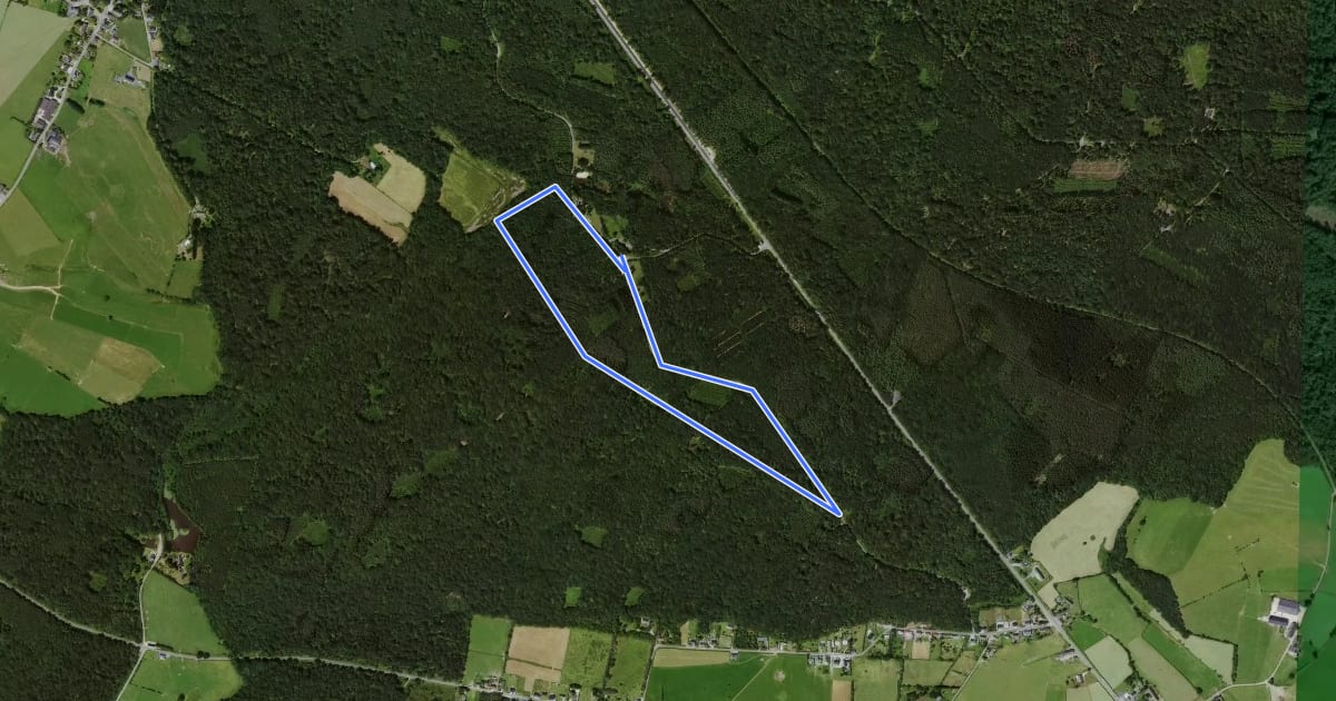 Маршрут Le Plain des Solres на спутниковом снимке