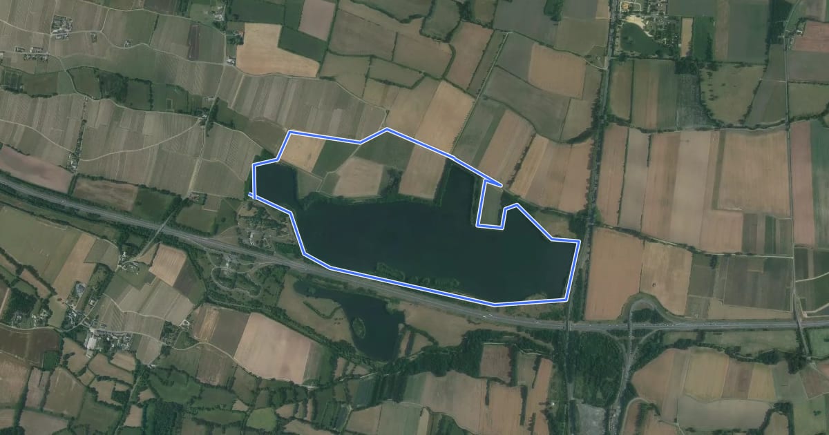 Маршрут Le Plan d'Eau des Ténières - Saint-Nicolas-de-Bourgueil на спутниковом снимке