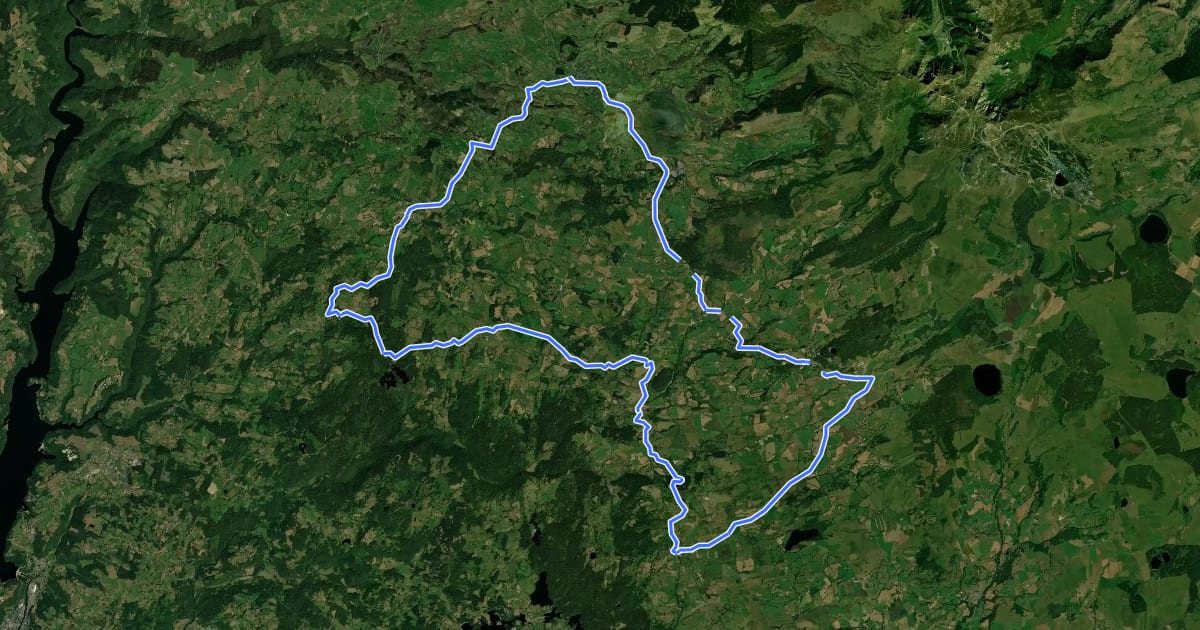 Маршрут Le plateau de l’Artense - Cyclo на спутниковом снимке