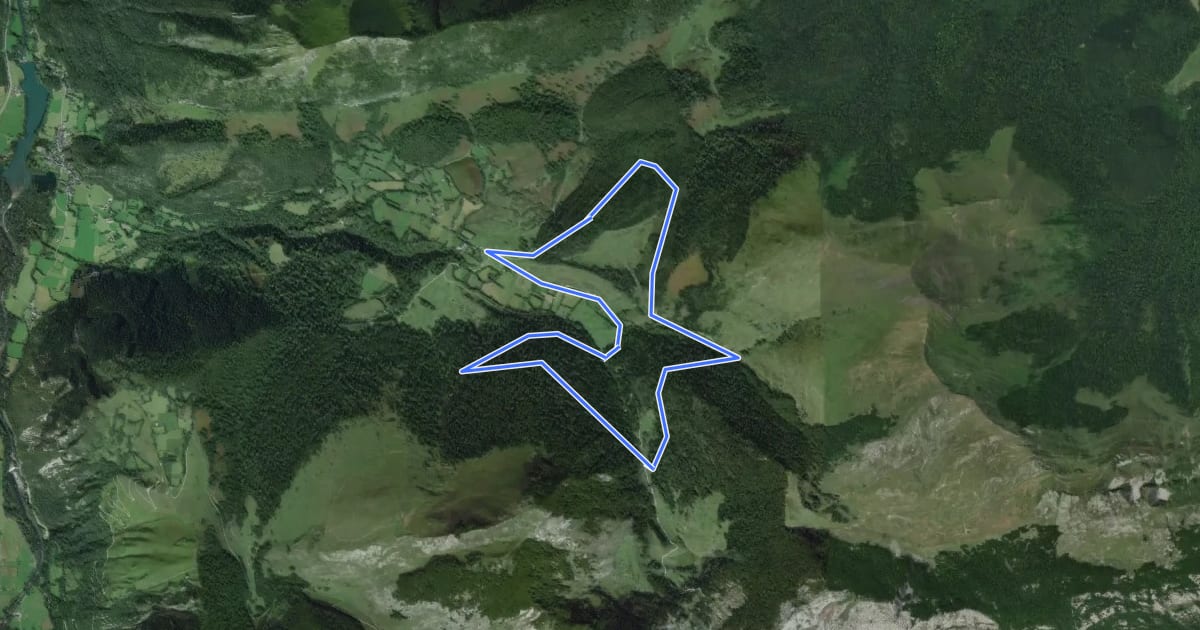 Маршрут Le Port de Castet на спутниковом снимке