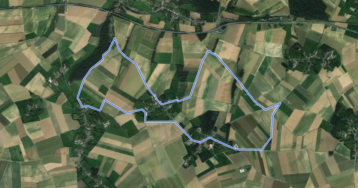 Маршрут Le Puits des Templiers на спутниковом снимке