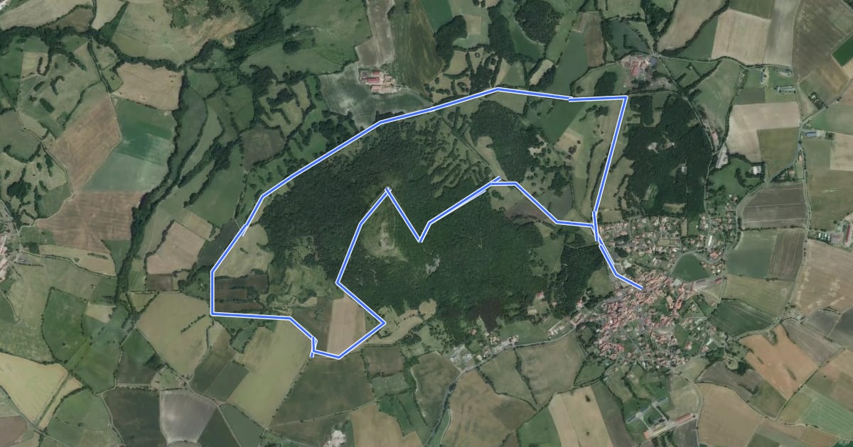 Маршрут Le Puy d'Ysson на спутниковом снимке