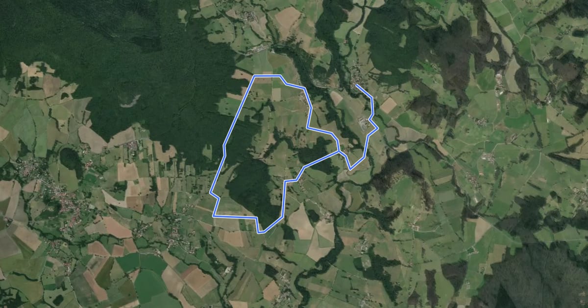 Маршрут Le Puy de Ceveloux на спутниковом снимке
