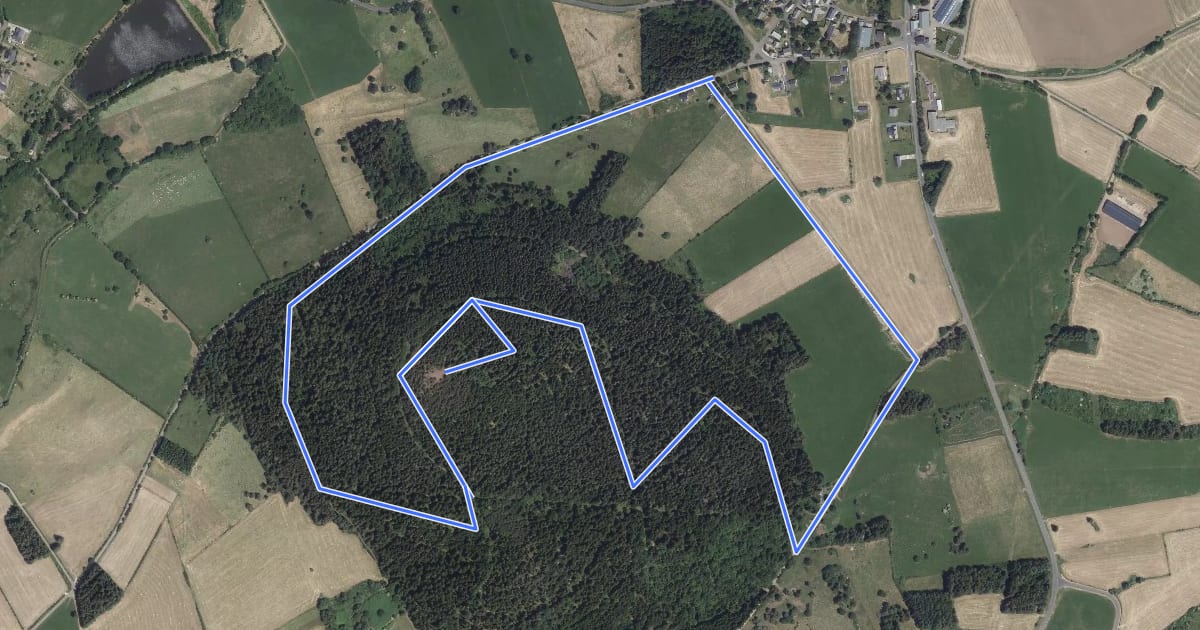 Маршрут Le Puy de Montenard на спутниковом снимке