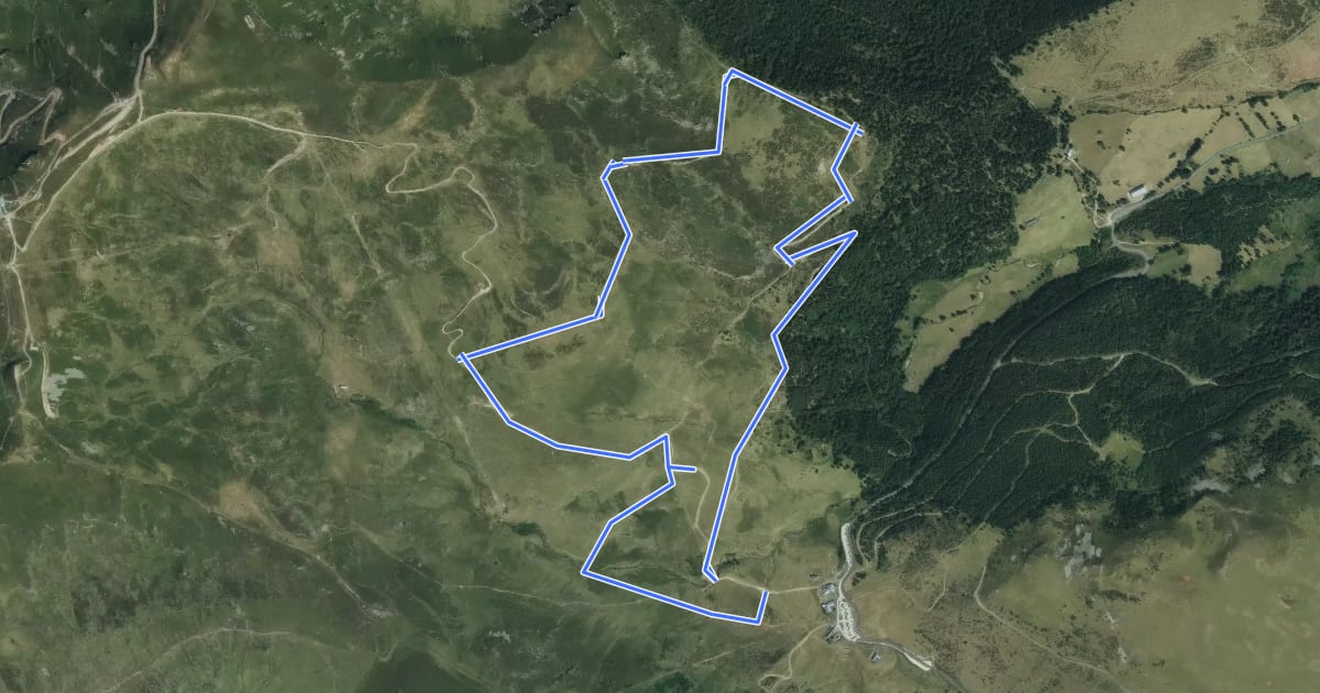 Маршрут Le Puy du Rocher на спутниковом снимке