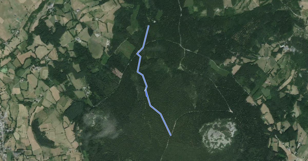 Маршрут Le Saut du Loup на спутниковом снимке