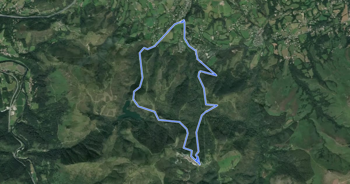 Маршрут Le sentier d'Ibardin на спутниковом снимке