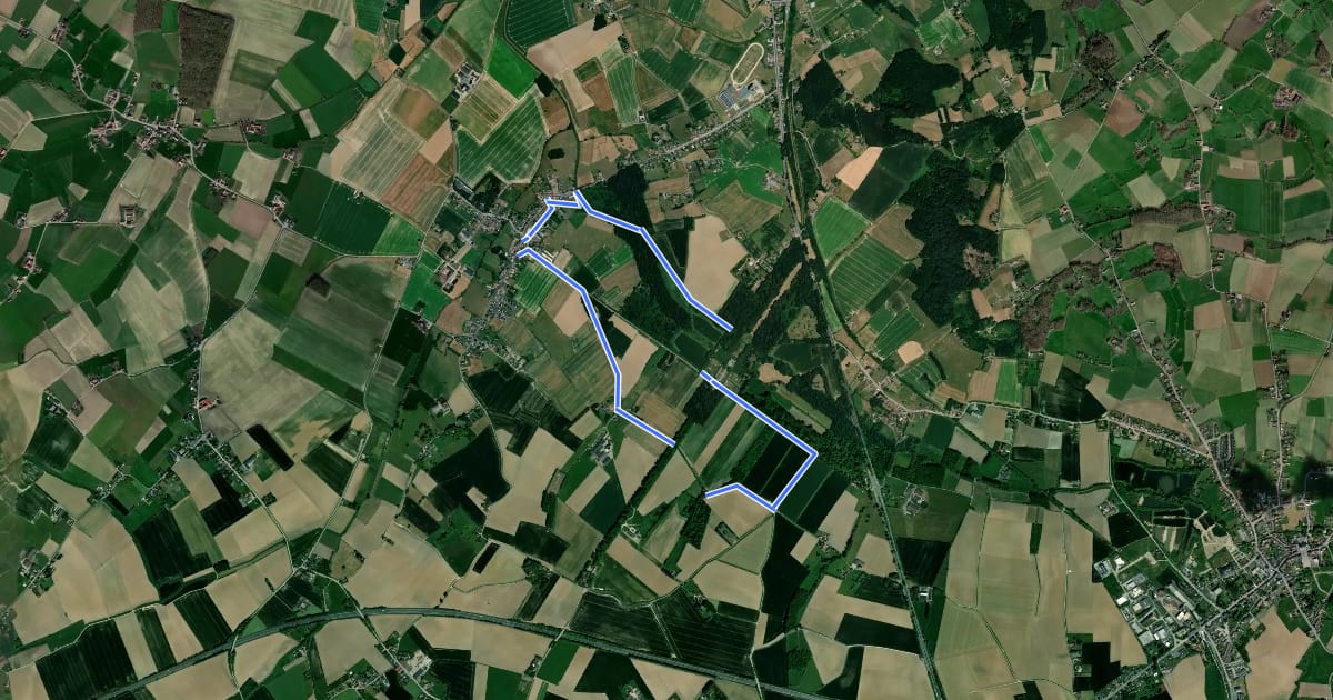 Маршрут Le sentier de l'Amour на спутниковом снимке